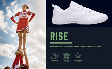 choei|white kids cheer shoes.